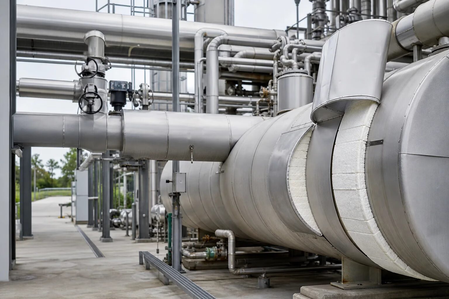 Insulated process equipment
